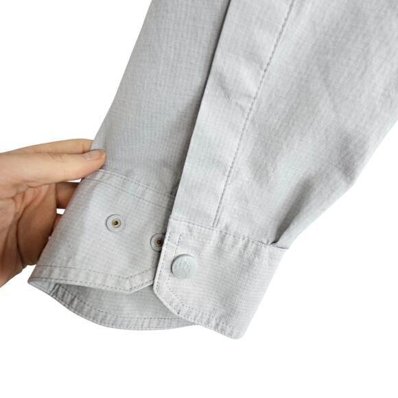 Alaskan Hardgear Duluth Trading Co. Gray Snap Front Untucked Shirt Men XL - Picture 4 of 8